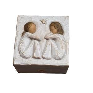 Vintage 2003 Willow Tree "Friendship" Trinket Box
